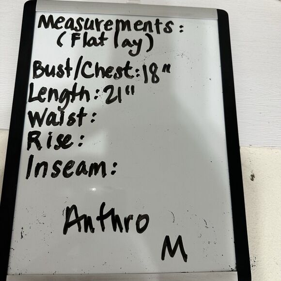 Anthropologie Top Women Medium Jaime Animal Print Peplum Tank Boho Indie - Picture 14 of 14